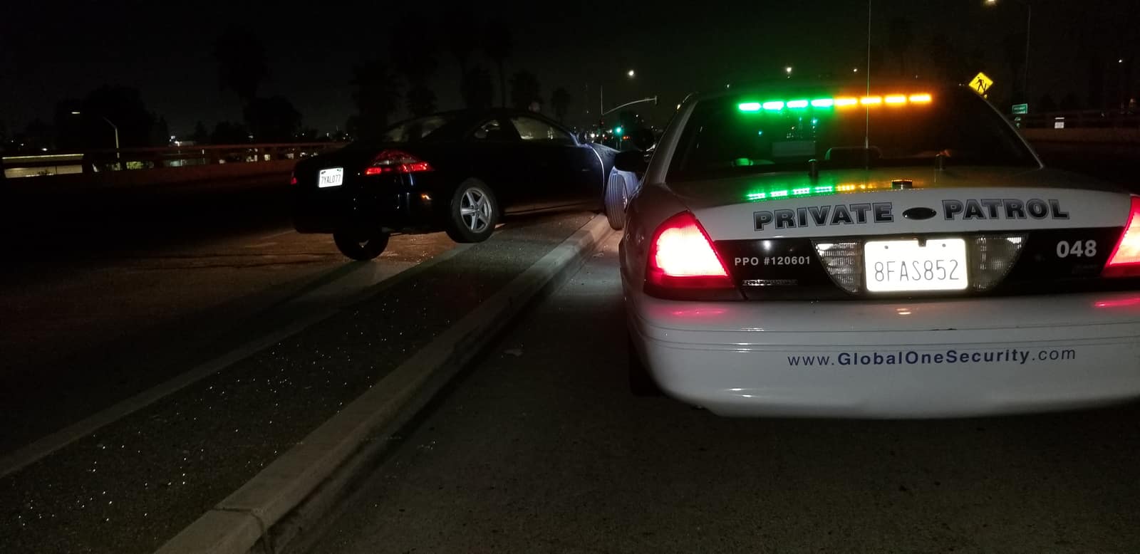 GOS patrol unit assisting with an accident