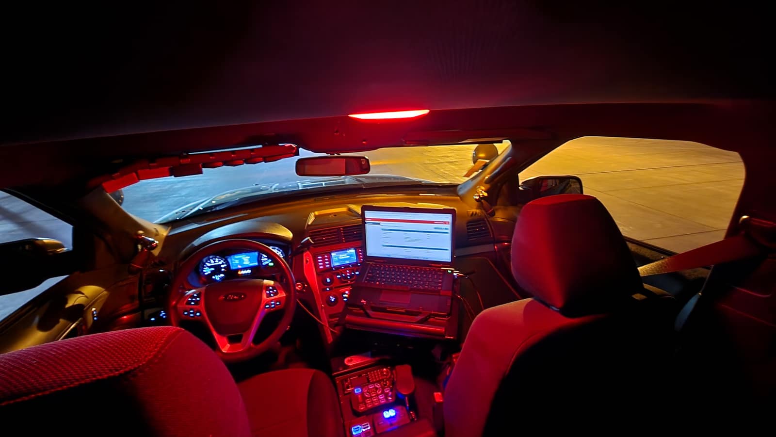 In-unit systems glowing at dusk