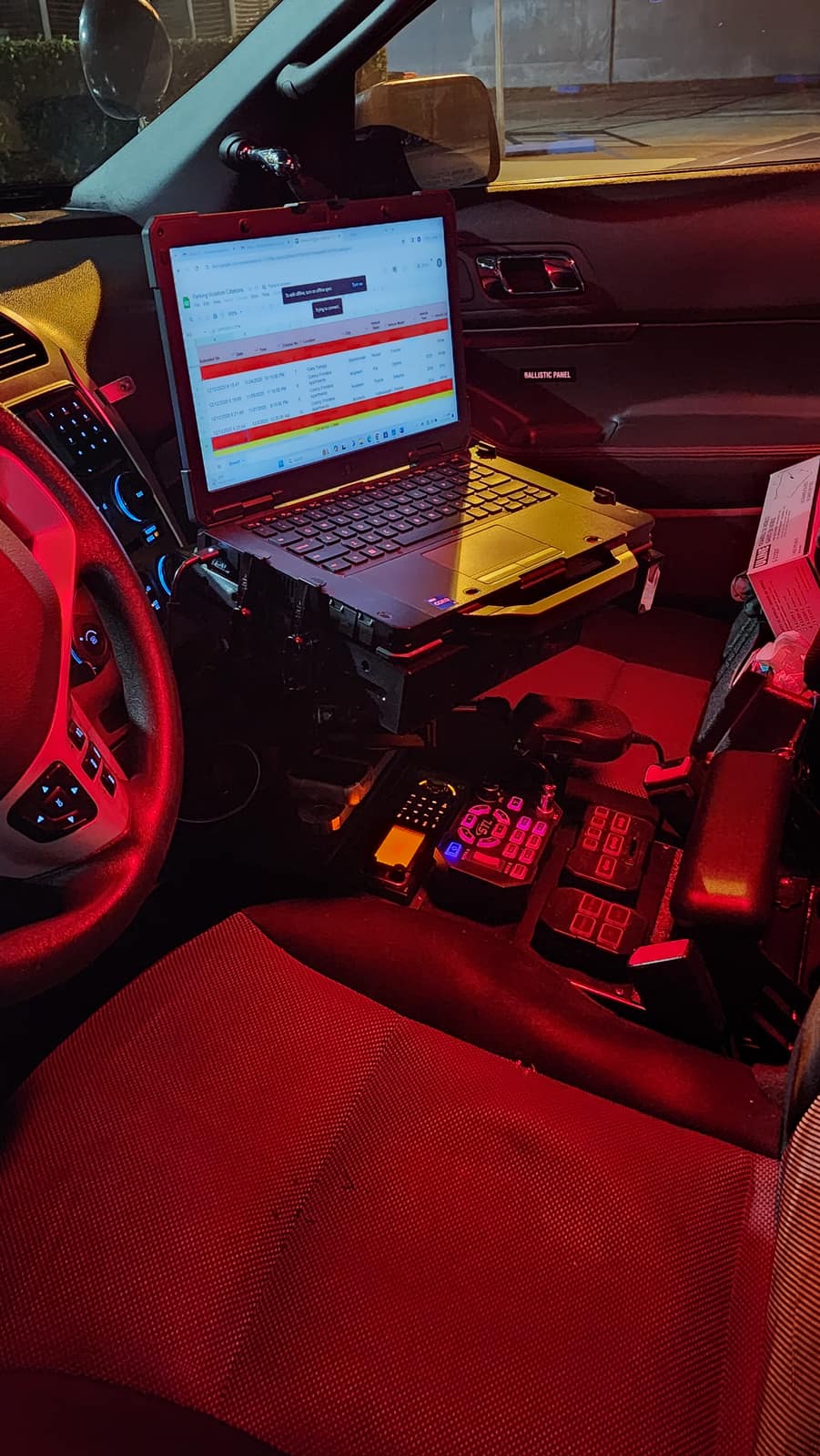 Night dispatch from the patrol unit