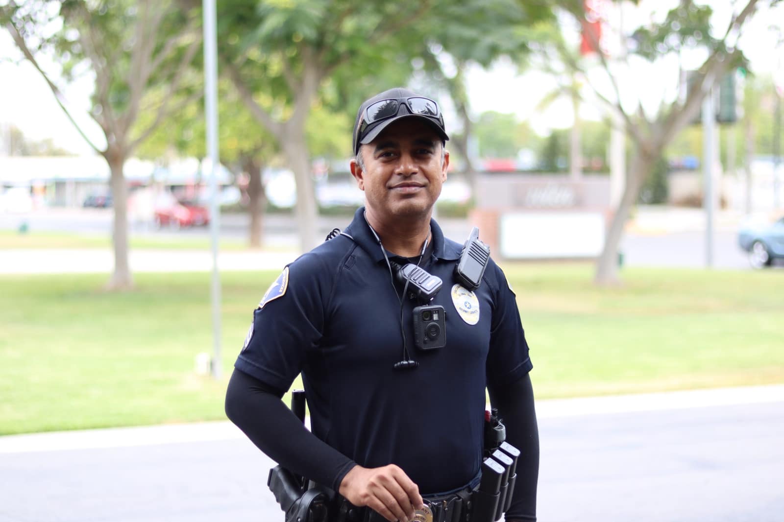 Officer on daytime event security
