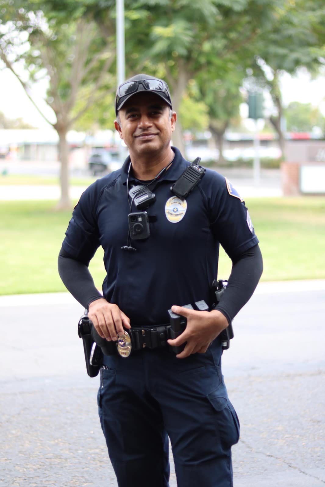 Officer on post at a community event